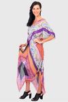 Yes To Dancing purple & orange long kaftan dress